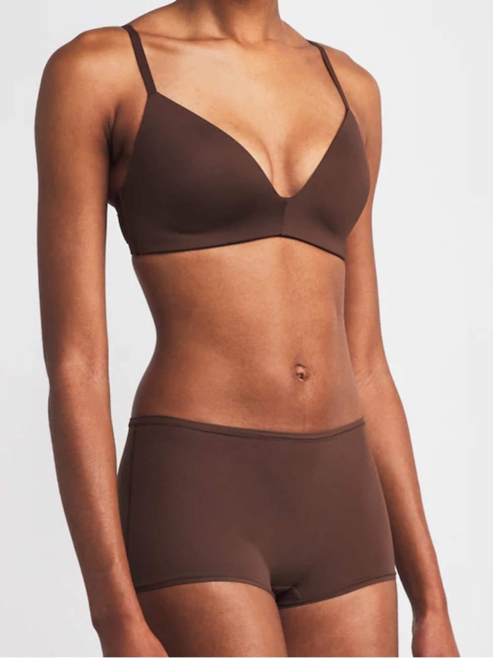 SKIMS Chocolate Seamless Wireless Bra
